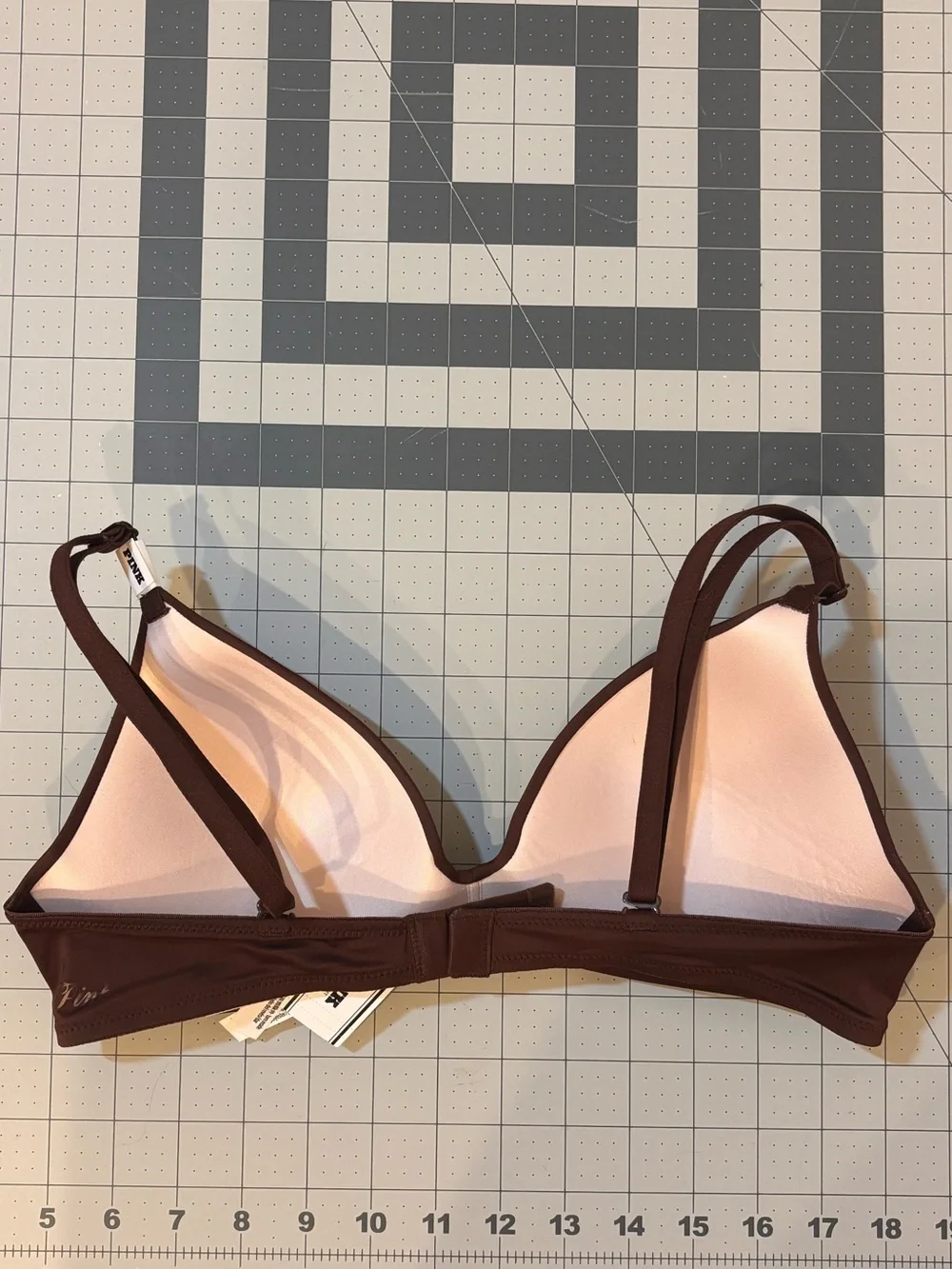 Victoria’s Secret PINK 34B Push Up Bra Chocolate Brown NWT